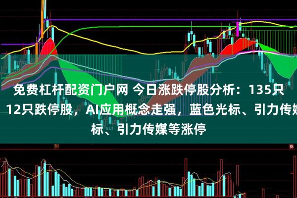 免费杠杆配资门户网 今日涨跌停股分析:135只涨停股、12只跌停股,AI应用概念走强,蓝色光标、引力传媒等涨停